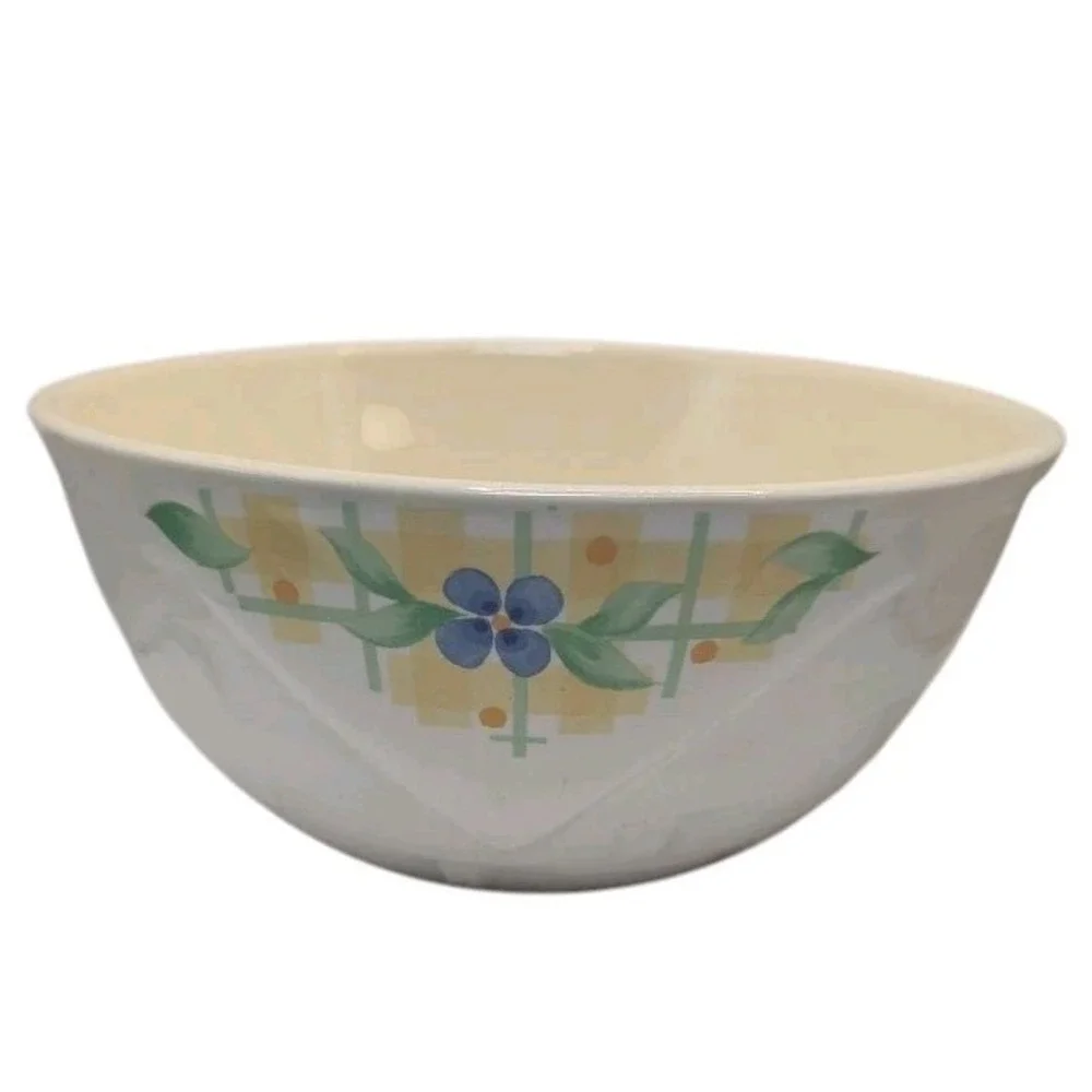 Vintage Pfaltzgraff Serving Bowl Summer Breeze Textured Basket‎ Weave SEE